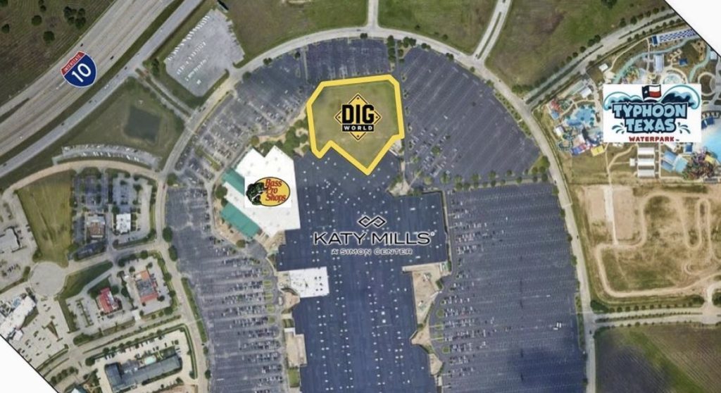 Dig World Location near Katy Mills Mall