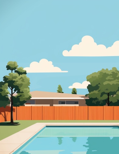 Swimming pool illustration